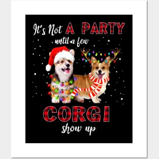 It's Not A Party With A Jew Corgi Show Up Funny Gift Posters and Art